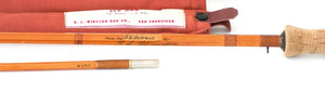 R.L. Winston Steelhead Bamboo Rod - Lew Stoner 9'6" 2/1 5 1/2 oz - ferrules and tip tops detail