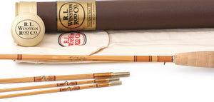 R.L. Winston Bamboo Rod 7'6" 3/2 #4 - handle grip and reel seat detail