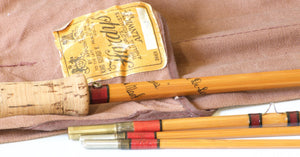 Hardy Hollokona Salmon De-luxe 3/2 8'6' - #4 Bamboo Fly Rod - case or tube detail