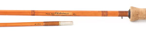 R.L. Winston Steelhead Bamboo Rod - Lew Stoner 9'6" 2/1 5 1/2 oz - rod sections with wraps