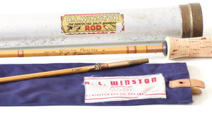R.L. Winston Bamboo Rod SF-era 8'6" 2/1 #5/6 - ferrules and tip tops detail