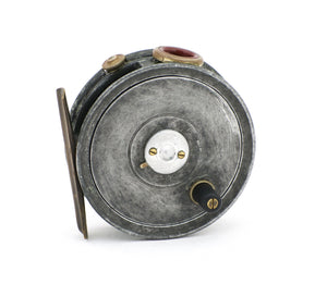 J.W. Young 3 1/8" Pattern 5 Red Agate Fly Reel