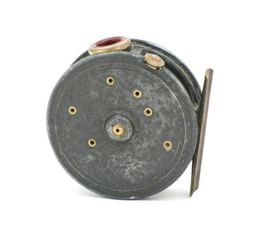 J.W. Young 3 1/8" Pattern 5 Red Agate Fly Reel