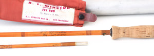 R.L. Winston Steelhead Bamboo Rod - Lew Stoner 9'6" 2/1 5 1/2 oz - handle grip and reel seat detail