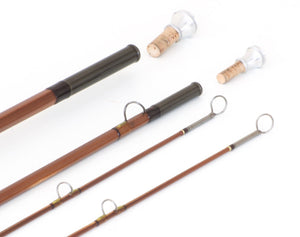 Scott Rod Co. - 7'2 3wt SC Bamboo Rod - rod sections with guides and wraps