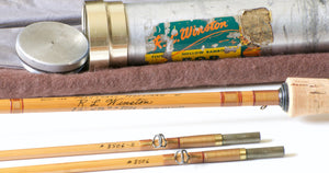 R.L. Winston Bamboo Rod SF-era 8'6" 2/2 #6 - handle grip and reel seat detail