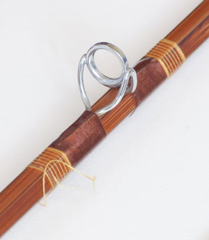 Phillipson Peerless Bamboo Rod 8' 3/2 5wt - guides and thread wrapping