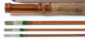 Phillipson Peerless Dry Fly Special Bamboo Rod 8'6 3/2 6wt - ferrules and tip tops detail