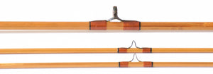 Jim Schaaf Dickerson Model 7612 Bamboo Rod 7'6" 2/2 #4 - rod sections with wraps and hardware