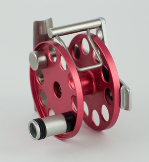 Ari 't Hart Mach 0 silver/red fly reel - mint