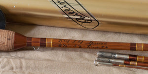 Phillipson Peerless Dry Fly Special Bamboo Rod 8'6 3/2 6wt - rod sections with wraps