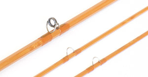 R.L. Winston Bamboo Fly Rod 8' 2/2 #5 - rod sections with guides and wraps