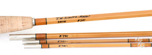 Simroe, Ted -- 8' 3/2 5wt Bamboo Rod - ferrules and tip tops detail