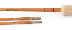 R.L. Winston Bamboo Rod 8' 2/2 #5 - ferrules and tips detail