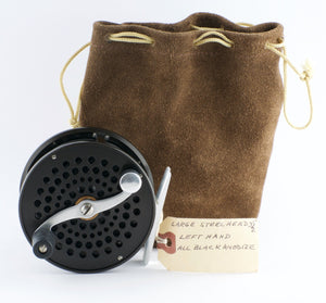 Bogdan Large Steelhead Fly Reel - ALL BLACK - LHW