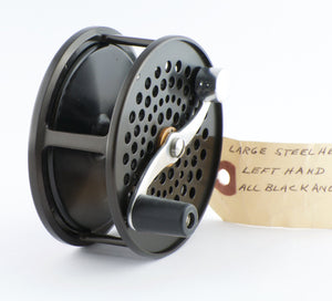 Bogdan Large Steelhead Fly Reel - ALL BLACK - LHW