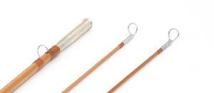 Simroe, Ted -- 7 1/2' 5wt Bamboo Rod (New) - rod sections with guides and wraps