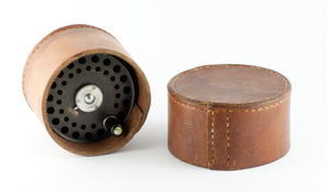 Hardy St. George Fly Reel 3" and spare spool - with leather cases!