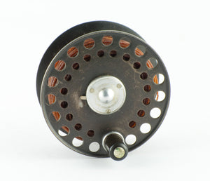 Hardy St. George Fly Reel 3" and spare spool - with leather cases!