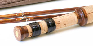 Bob Summers Model 275 Bamboo Rod 7'6" 2/2 #4 - handle grip and reel seat detail