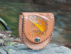 Annie Margarita Leather Reel Case - "Emerger"