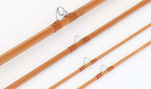 Simroe, Ted -- 7'6 4wt Bamboo Rod - rod sections with guides and wraps