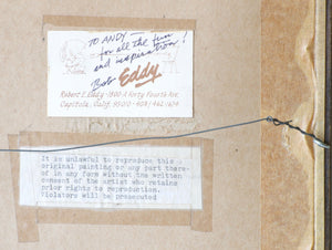 Eddy, Bob -- "Loop Wing Blue Dun" Watercolor