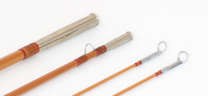 Simroe, Ted -- 7'6 4wt Bamboo Rod - rod sections with guides and wraps