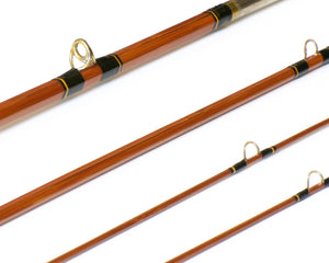 Phillipson Premium Bamboo Rod 8'6 3/2 6wt - rod sections with guides and wraps