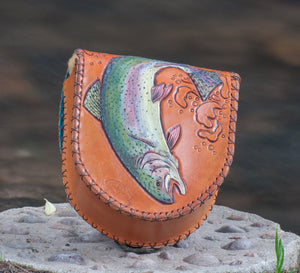 Annie Margarita Leather Reel Case - "Double Flip"