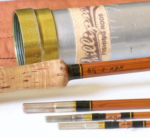 Phillipson Premium Bamboo Rod 8'6 3/2 6wt - rod sections with guides and wraps