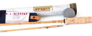 R.L. Winston Bamboo Fly Rod Stoner Era 8'6" 2/1 #5/6 - handle grip and reel seat detail
