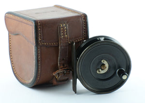 Hardy Uniqua Fly Reel 2 5/8" and Hardy Leather Case