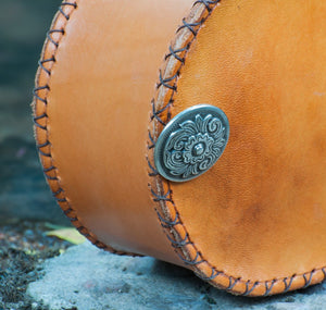 Annie Margarita Leather Reel Case - "Double Flip"