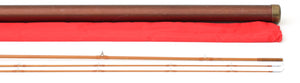 R.L. Winston Bamboo Fly Rod 7'6" 2/2 #4/5 - maker signature and rod markings