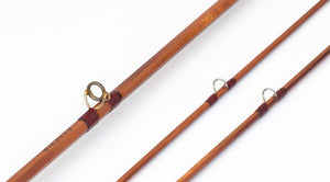 Bob Summers Midge Deluxe Bamboo Rod 6'4" 2/2 #4 - rod sections with guides and wraps