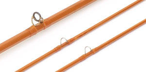 R.L. Winston Bamboo Fly Rod 7'6" 2/2 #4/5 - rod sections with guides and wraps