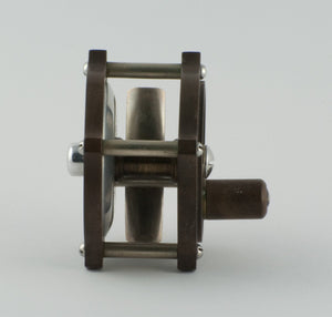 William Mills & Son Original "Fairy" Raised Pillar / Hard Rubber Fly Reel