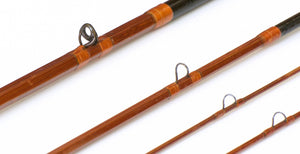 Heddon #50 Deluxe President 8'6" - 5wt 3/2 Bamboo Fly Rod - ferrules and tip tops detail