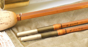 Bob Summers Model 275 Deluxe Bamboo Rod 7'6" 2/2 #4 - overall view