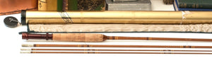 Phillipson Peerless Dry Fly Special Bamboo Rod 8'6 3/2 6wt - full rod assembled view