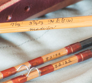 Orvis Wes Jordan 7'6 2/2 5wt Bamboo Rod with Leather Tube