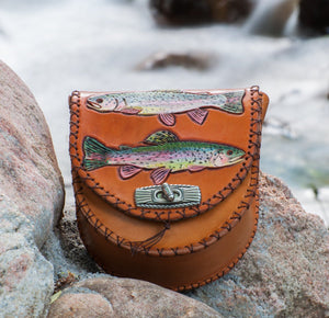 Annie Margarita Leather Reel Case - "Daily Limit"