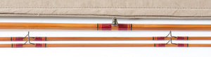 Carlson, Sam - early quad bamboo rod - 7'6 2/2 4-5wt 
