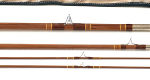 Phillipson Peerless Dry Fly Special Bamboo Rod 8'6 3/2 6wt - guides and thread wrapping