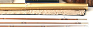 Phillipson Peerless Dry Fly Special Bamboo Rod 8'6 3/2 6wt - handle grip and reel seat detail