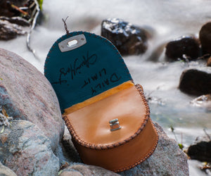 Annie Margarita Leather Reel Case - "Daily Limit"