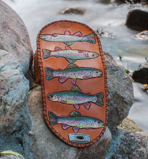 Annie Margarita Leather Reel Case - "Daily Limit"