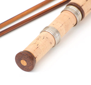 Bob Summers Midge Deluxe Bamboo Rod 6'4" 2/2 #4 - rod sections with guides and wraps