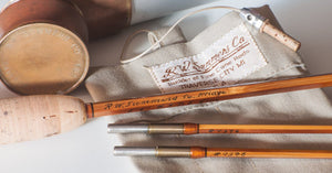 Bob Summers Midge Deluxe Bamboo Rod 5'6" 2/2 #4 - handle grip and reel seat detail